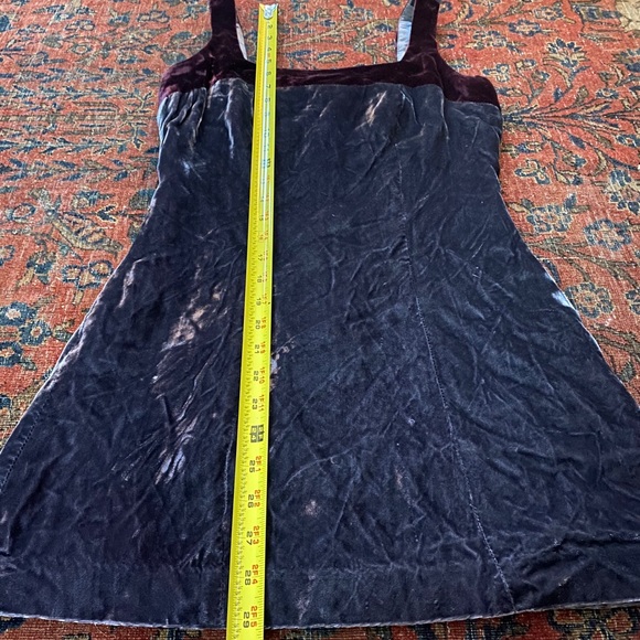 Vintage 90’s girl crushed velvet mini dress - Picture 13 of 16